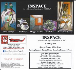 Inscape exhibition invitation