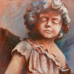 Occ Health & Safety Officer Mo 1 Oil stick on canvas 51cmx61cm As most children of the time we were often told to ‘go outside and play’. Angels must have been hovering as we climbed trees, ‘shot’ kangaroos, rode the tractor and seeder, roamed far into the bush, dodged snakes, and generally were allowed to take risks. 