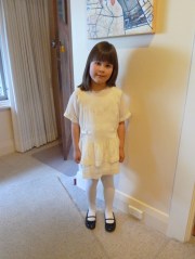 Grace in the dress, all set for the opening